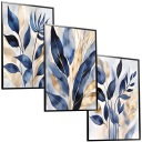 30x40 SET картины в рамках плакаты рама листает цветы природа салон бохо
