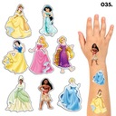 МОЮЩИЕСЯ ДЕТСКИЕ ТАТУ ВРЕМЕННЫЕ ТАТУ ПРИНЦЕССА - 8 ШТ. / 150 ДИЗАЙНОВ