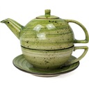Чайник 0,5 л + чашка 0,3 л + блюдце Rustic Green