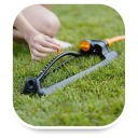 Fiskars Маятниковый дождеватель для газона регулируемый универсальный 17 насадок