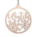 BOMBKA Z IMIENIEM DREWNO ŚWIĘTA MIKOŁAJ RÓŻNE WZOR