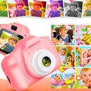 DIGITÁLNY FOTOAPARÁT PRE DETI DETSKÝ FOTOGRAF RUŽOVÝ + DARČEK +KARTA 4GB Model X3