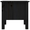 vidaXL Bočný stolík, čierny, 40x40x39 cm, masívne borovicové drevo Hmotnosť (s balením) 5.15 kg