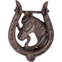 Чугунный дверной молоток для лошади, декоративный колокольчик для лошади