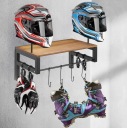 FASTENERS MOTORCYCLE NA 2 HELMETS I CLOTHES BLACK STEEL SCIENNY GARAZ  photo 6