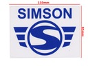 СИНЯЯ НАКЛЕЙКА С ЛОГОТИПОМ SIMSON