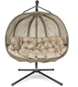 FOTEL WISZĄCY BUJANY OGRODOWY KOSZ HUŚTAWKA KOKON