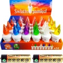 WKŁAD ELEKTRYCZNY WKŁADY LED NA BATERIE R6 ZESTAW WKŁADÓW ZNICZY 24SZT