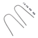 KIT HOSES WATER RADIATOR 44IN Z ZACISKIEM NOZZLE ZE STEEL STAINLESS STEEL ELASTIC SILVER  photo 8