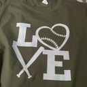 2023 nový dámsky top kreatívny baseball LOVE Love P Veľkosť XXL