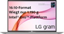 Ultrabook LG Gram 16&quot; 1,1 kg i7-1165G7 EVO WUXGA Iris Xe 16GB DDR4 WIN11