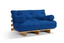 Диван со спальной функцией 140х200 см - Pascall Slim Basic Futon Blue