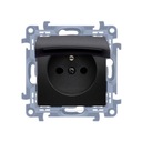 Simon 10 gniazdo pojedyncze z klapką ip44