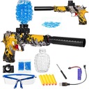 ПИСТОЛЕТ ГЕЛЕВЫЕ ШАРИКИ СТРЕЛКА АВТОМАТИЧЕСКИЙ ГЛОК ДЕСЕРТ