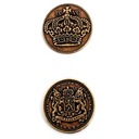 ИМПЕРСКАЯ ЗОЛОТАЯ МЕТАЛЛИЧЕСКАЯ МОНЕТА 1 ПК РПГ РПГ