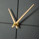 Nástenné hodiny glamour jednoduchý loft čierna zlatá Celková šírka 25 cm