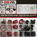 НАБОР УПЛОТНИТЕЛЬНЫХ ШАЙБ ШАЙБА 141 шт.