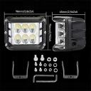 2X 60W ГАЛОГЕН ФАРА ПОТОКОВИЙ ДАЛЕКОБІЙНА LED (СВІТЛОДІОД) STROBO 12V 24V  фото 13