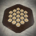 Игровая доска для Neuroshima Hex - мини ХДФ венге