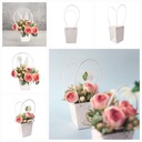 Белая стеганая сумка-цветок 33 см на День матери, свадьбу, причастие