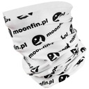 Летний рыболовный шарф с логотипом Moonfin, бело-черный