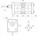 НАСОС ЗУБЧАТАЯ 2-SEKCYJNA ЛІВА 26/26 CM3 HYDROLIDER  (17571241982) фото min 4