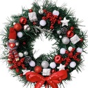 РОЖДЕСТВЕНСКИЙ ВЕНОК, ДВЕРНОЙ ВЕНОК, КРЕМ, ПОДАРОК