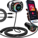 Bluetooth Audio FM MP3 BT передатчик USB QC 3.0 + C PD RGB Быстрое зарядное устройство