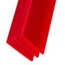 Флуоресцентное оргстекло, красное флуоресцентное оргстекло, 75/100 см