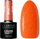 Гибридный лак для ногтей Claresa Blink 2 Orange Glitter