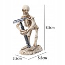 czaszka uchwyt stojak czaszka Szerokość produktu 12.5 cm