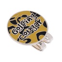 Маркер мяча для гольфа из сплава с леопардом картин зажима шляпы для гольфа различными