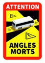 NALEPKA ANGLES MORTS МЁРТВАЯ ЗОНЫ BUS 3SZT. фото 2