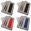 ШАРИКОВАЯ РУЧКА в ПОДАРОК ​​с ПЕРЬЕВОЙ РУЧКОЙ в футляре CRESCO микс ЦВЕТОВ