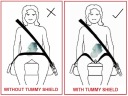Профессиональный адаптер ремня безопасности Tummy Shield