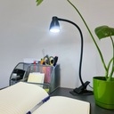 Светодиодная настольная лампа с зажимом для чтения, гибкий для USB-настольного зажима