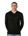 Элегантный тонкий свитер, мужской гладкий свитер с v-образным вырезом S1S C111 XXL