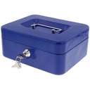 METALOWA KASETKA SEJF SKARBONKA NA PIENIĄDZE KLUCZ