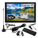 Мобильный телевизор для путешествий, 14 дюймов, USB, HDMI, DVBT2, HEVC H265, 230 В, 12 В