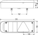 LAMP REAR REAR LEFT 2VP 340 931-171 DAF DOLL KOGEL KRONE SCANIA HELLA 