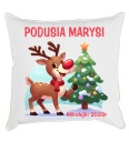 РОЖДЕСТВЕНСКАЯ ПОДУШКА САНТА ЕЛКА ПОДАРОК ​​+ ИМЯ