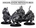 Dwarf Rangers throwing Axes x5 Highlands Miniature