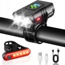 Велосипедний ліхтар LED USB-C, комплект передній + задній
