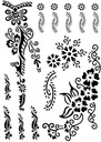 Сильные временные татуировки, такие как цветы Ловича Flowers Sheet TM33