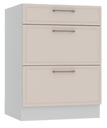Кухонный шкаф на ножках с ящиками 60х50 BEIGE MATT