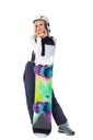 Dámske zimné lyžiarske nohavice na sánky M Zapínanie zámok