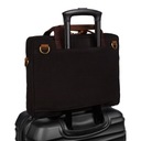 Pánska taška cez rameno, na cestovný notebook s držiakom na kufor, pevná Hlavný materiál tkanina
