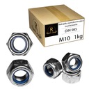 ГАЙКА САМОКОНТРЯЩАЯСЯ M10, САМОКОНТРЯЩАЯСЯ С ОЦИНКОВАННОЙ ВСТАВКОЙ DIN985 1 КГ