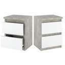 Прикроватная тумбочка 30 см, матово-белая бетонная прикроватная тумбочка, мебель для спальни Nakastlik