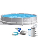 Каркасный бассейн с насосом 366х76см 9в1 комплект INTEX